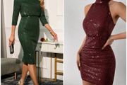Women's SHEIN Sequin Bodycon Dresses. Size M