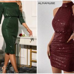 Women's SHEIN Sequin Bodycon Dresses. Size M