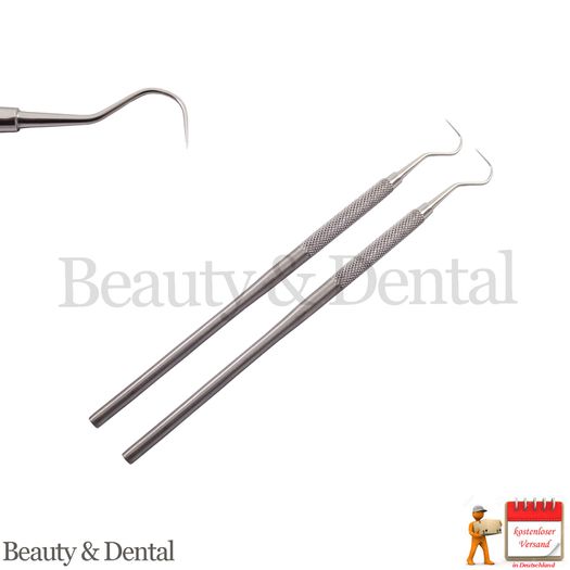 2x Probe 23 Explorer Dental examination diagnostic cleaning Instrument single ended