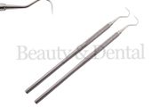 2x Probe 23 Explorer Dental examination diagnostic cleaning Instrument single ended