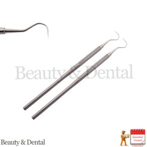 2x Probe 23 Explorer Dental examination diagnostic cleaning Instrument single ended