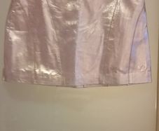 Brand New, Asos Metallic Gold Real Leather Skirt