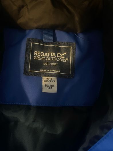Boys Regatta Blue Waterproof Hooded Jacket