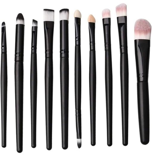 Make up Brush Set 20 PCs Professional Face Eyeliner for Foundation Blush Concealer Eyeshadow with Travel Black (FREE POSTAGE)