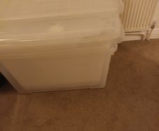 Plastic storage boxes