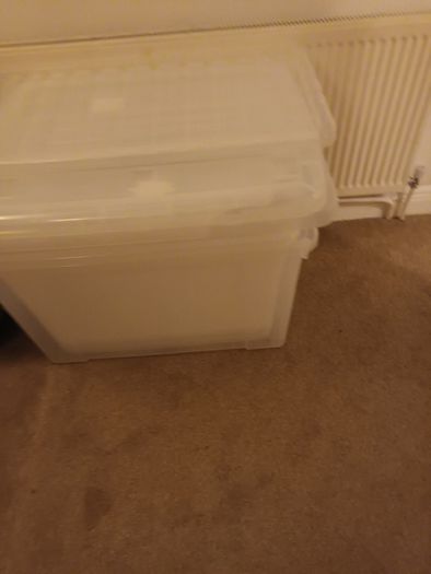 Plastic storage boxes
