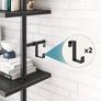 NEW SALE | Ladder Shelf 5-Tier Bookcase Rack 180CM Storage Unit with Metal Frame Floating Wall Shelf for Living Room, Office, Bedroom Image 4