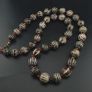 Antique Burmese Pumtek Pyu Carnelian Agate Beads Ethnic Necklace Image 6