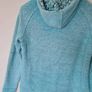 Weird fish chicoa hoodie Size l4 ptp 21" Full zip turquoise in excellent condition Image 10