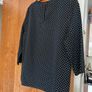 Dunnes Stores Black and white polka dot Long Sleeve Blouse UK8-10 Image 4