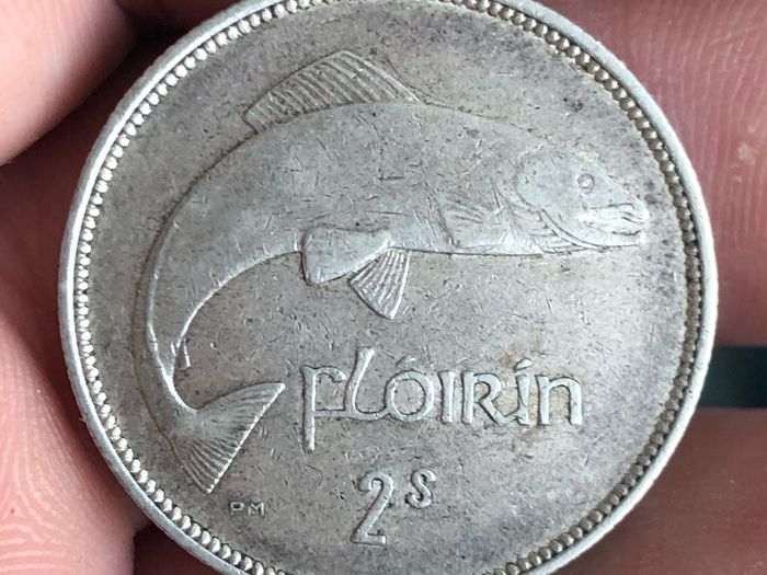 Irish silver 2 shilling florin