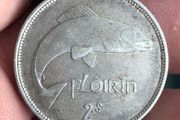 Irish silver 2 shilling florin