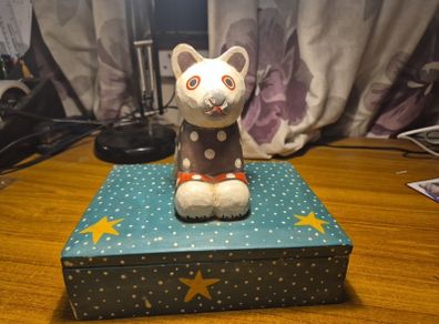 Rare Find: Vintage 1940s Art Deco Wooden Trinket Box