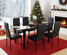 Holiday Offer: Extendable Table Set Black