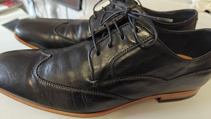 Designer Paul Smith Black Leather Oxford Men's Shoes