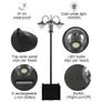 Solar Lamp Post Street Light with Planter Automatic Image 5