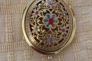 Compact Mirror - Bead Embellished