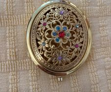Compact Mirror - Bead Embellished