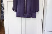 Gerard Darel Grape 100% Silk Top (44) 14/16