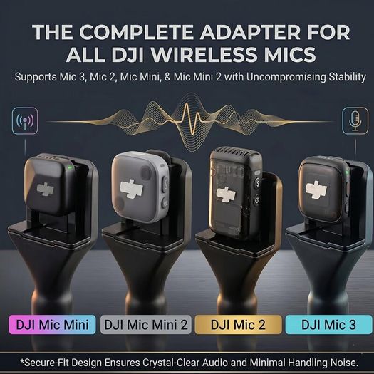 Wireless Microphone Handheld Stick with Windshield Foam and Mic Flag Compatible with Multiple Microphones (Brand New)