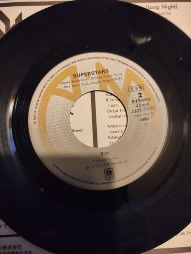 Styx - Blue Collar Man - Japanese 7"
