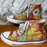 Converse All Star Chuck Taylor Hawaiian Print Hisbiscus Flowers Ladies Hi Top Trainers UK5 EUR37.5 Image 4