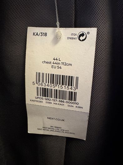 Charcoal Grey Slim Fit Essential Suit Jacket