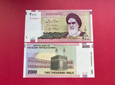 Iran  2,000  Rials  2005  Pick  144a   ( Uncirculated )
