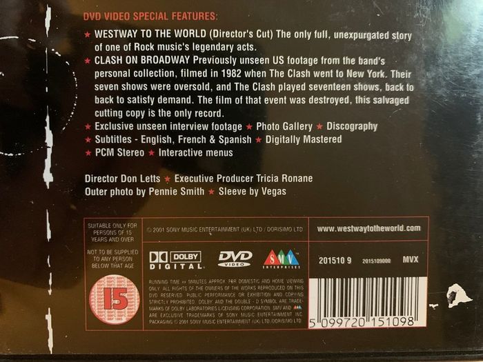 The Clash [2000] Westway To The World [Music DVD]