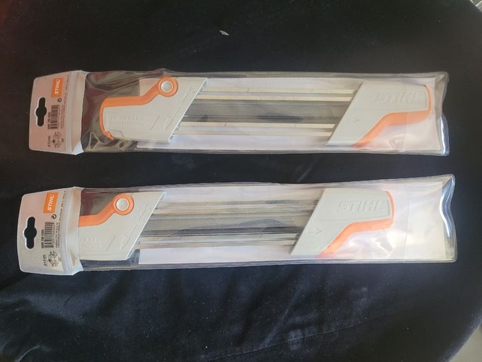 5x Bulk Set STIHL 2-in-1 Easy File Chainsaw Chain Sharpeners .325" (4.8mm) Brand New Genuine