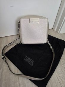 Karl Lagerfeld Silver Crossbody Bag