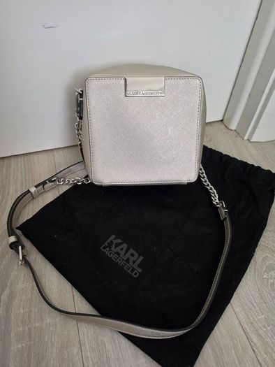 Karl Lagerfeld Silver Crossbody Bag