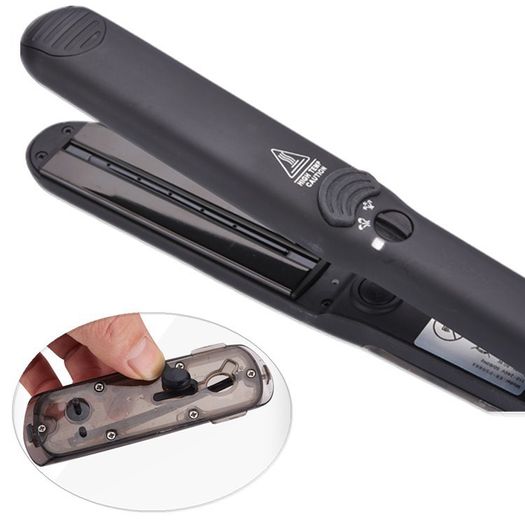 2 In 1 Fast Heat UP Tourmaline Ceramic Professional Steam Hair Straightener Curler For Salon Straightening Iron Styling
