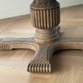 Large Round Dining Table Ornately Carved Pedestal French Country House Style Image 5