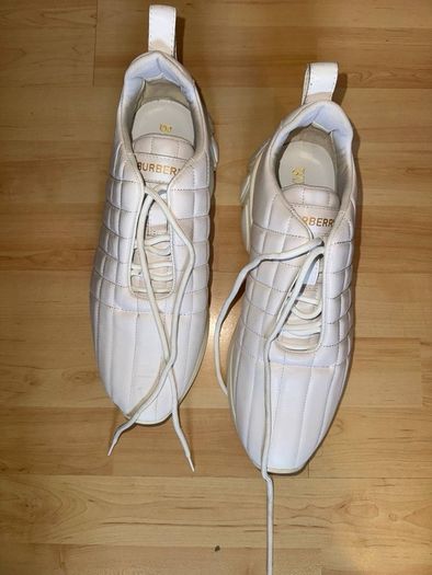 Authentic Burberry Ramsey Quilted Leather Sneakers