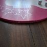 Pink Wooden Guitar Wall Decor Image 8