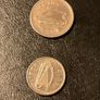 Irish Pre Euro Coins 1994 10p Salmon and 1996 5p Bull Image 2
