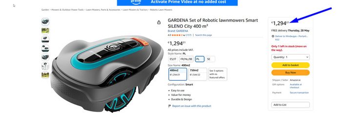 Gardena Sileno City 400 Robotic Smart Lawnmower electrobuster.ie