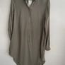 shirt bnwt H&M long shirt /shirt dress khaki size 10 Image 10