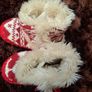 Girls  Christmas booties size 4 5 new Image 2