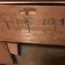 Oil on canvas Church interior 1911 monogrammed Image 6