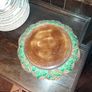 Large Antique Victorian Majolica Cheese Dome & Stand Oak Leaf & Bark Image 2
