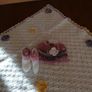 BABY Blanket, Hat and Booties REDUCED Christening Gift Set Image 5
