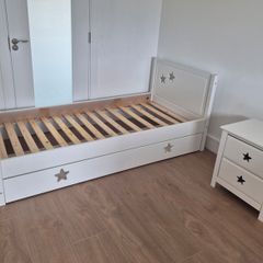 5 Piece Children's White Bedroom Furniture Set