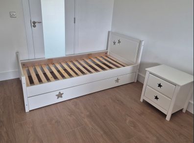 5 Piece Children's White Bedroom Furniture Set