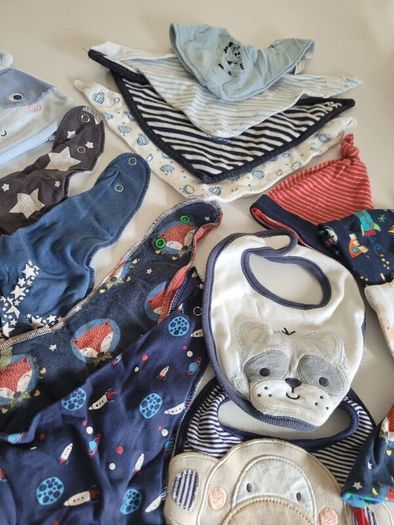 Large bundle baby hats and bibs