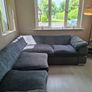 Immaculate Right-Hand Corner Sofa & Matching 2-Seater  Modern grey fabric right-hand corner sofa with matching 2-seater. Image 8