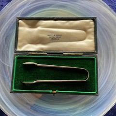 Antique Hallmarked Silver Sugar Tongs