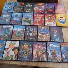 Disney Pixar 23 Dvd Collection Bundle Kids Movies Toy Story 1 2 3 4 Finding Nemo Cars Coco Brave Wall-E SOUL Etc.