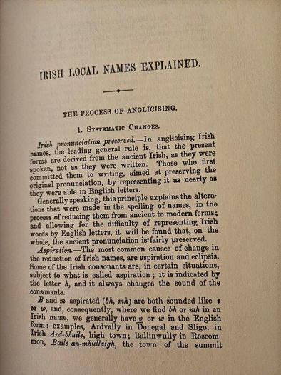 Irish Local Names Explained. By P. W. Joyce. Hardback With Dustjacket In Good Condition.  See Photos For Same.